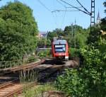 648 005 / 205 kurz vor der Einfahrt in den Bf Kirchen/Sieg am 03.06.2011