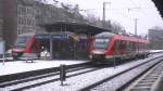 Zwei VT 648 stehen am 21.01.2012 in Frth Hbf auf Gleis 6 und 7. Gleis 6: Richtung Markt Erlbach Gleis 7: Richtung Cadolzburg