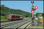 648 272 erreicht am 15.8.2012 als RB 14211 den Bahnhof Goslar. Nach kurzen Aufenthalt fhrt der Zug weiter nach Bad Harzburg.