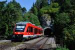 648 309 mit RB 58520 nach Nrnberg bei Velden (b. Hersbruck), 18.08.2012