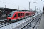 Hier steht ein LINT41 der DB am 23.2.13 in Gttingen