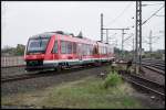 648 343 als RB  Fhrt grade im Hbf von Bchen ein um seine Weiterfahrt nach Aumhle durch Hamburg fortzusetzen.9.05.2013 13:55:53 Uhr