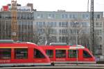 Hier stehen 648 610 und 648 615 des Sauerlandnetzes am 21.12.13 im Dortmunder Hbf.