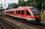 648 001-5 und 648 505-5 machen sich am 20.6.2016 als RB75 (RB21264) von Kiel Hauptbahnhof nach Rendsburg auf den Weg.