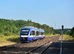 HEX VT302 fährt in Sandersleben ein.

Sandersleben 01.08.2018