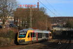 Am 04.02.2021 fuhr HLB 648 155 als Leerfahrt nach Siegen Hbf durch Wuppertal-Sonnborn richtung Solingen.