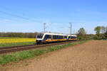 Deutschland 
Triebzügen 648 429 + 648 434 von Transdev GmbH RheinRuhrBahn RRB als Personenzug RE10 Cleve - Düsseldorf in Bösinghoven 
8/4/2026
