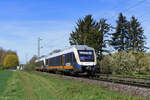 VT 648 431 und VT 648 430 (RheinRuhrBahn) als RE10 Richtung Düsseldorf Hbf in Kaarst, 8. April 2026