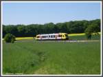 VT 204.1/204.2 als Zug HLB 84222 am 12.05.2008 in Fahrtrichtung Knigstein im Taunus, zwischen den Bahnhfen Kelkheim-Hornau und Knigstein-Schneidhain.