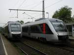 ABELLIO Lint VT 11 002 /ABR 86628 Nach Gelsenkirchen Hbf.,  Lint VT 11 001/ABR 86627 nach Bochum Hbf.