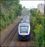 Nachschuss auf Lint41 der NWB in Richtung Wilhelmshaven, kommend von Esens.