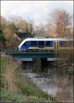 Lint 41 beim überqueren der Maade von Wilhelmshaven in Richtung Sande. 10/01/2014