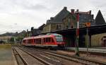 Von Bad Harzburg kommend erreicht ein Triebwagen der Baureihe 648 am 28.06.15 Goslar und wird anschließend seine Fahrt nach Kreiensen fortsetzen.