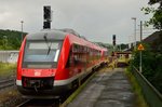 Nach dem der der RE 57 in Bestwig wegen einer Streckensperrung am 2.7.2016 Kopfmachen musste, ist der Zug nun wieder auf dem Weg nach Winterberg im Hochsauerlandkreis.