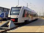 VT 121208 (BR 648 | Alstom Coradia LINT 41) von Abellio Rail NRW zu Gast im Bw von Abellio Rail Mitteldeutschland anlässlich des 20.