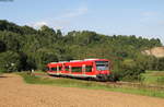 650 017-6 und 650 304-8 als RB 22415 (Tübingen Hbf-Horb) bei Bad Niedernau 22.8.17