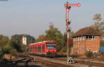 650 113-4 und 650 317-1 als RB 22805 (Sigmaringen-Memmingen) in Mengen 16.10.18