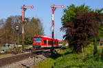 650 113 bei der Einfahrt Nonnenhorn.