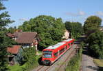 650 115-8 und 650 201-6 als RB 22762 (Friedrichshafen Stadt-Radolfzell) bei Radolfzell 21.8.19