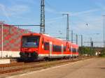 Zwei 650er machen sich am 14.07.07 auf den Weg nach Crailsheim, hier bei der Ausfahrt von Gleis 3 des Aalener Bahnhofs.