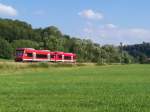 Zwei 650er auf dem Weg von Ulm Hbf nach Crailsheim ber Oberkochen,Aalen,Ellwnagen.