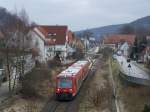 650 113-4 und ein weiterer 650er fuhren am 2.Januar 2007 als RE 22524 von Ulm Hbf nach Crailsheim. Hier bei Knigsbronn.