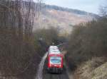 650 319-7 und ein weiterer 650er fuhren am 2.Januar 2008 als RE 22527 von Ellwangen nach Ulm Hbf.