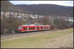 650 119-1 und ein weiterer Kollege sind am 19.01.08 unterwegs als RE 22523 von Crailsheim nach Ulm Hbf, aufgenommen an der Brenzbahn (KBS 757) bei Oberkochen.