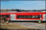 Durchfahrtsszene des RE 22522 Ulm Hbf - Ellwangen am B Km 77 der KBS 786 bei Aalen-Hofen.