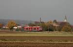 Gemtlich bummeln 650 021 und 650 010 vom Betriebswerk Tbingen als Regionalbahn von Wendlingen (Neckar) nach Oberlenningen bei Brucken durch das schne Lenninger Tal.