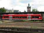 ADtranz Regioshuttle der DB-Tochter Regionalverkehr Alb-Bodensee in Kulturbahnlackierung am 20.08.05 abgestellt in Pforzheim.