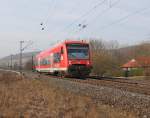 650 303, die Kurbahn des Drei-Lwen-Takts befand sich am 03.03.2012 auf Dienstfahrt in Richtung Norden.