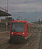 Einfahrt von DB Regio 650 310 in den Pforzheimer Hbf. (10.05.2013)
