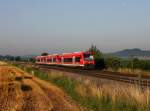 Der 650 106, der 650 203 und der 650 100 am 04.07.2015 unterwegs bei Mochenwangen.