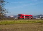 650 311 der Kulturbahn mit RB 22415 nach Horb am Neckar.Aufgenommen bei Tübingen-Weilheim am 20.12.2015.