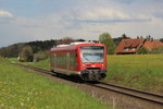 650 319 auf seiner Fahrt nach Wangen im Allgäu am 30.4.2016