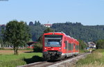 650 317-1 und 650 313-9  als RB 22806 (Memmingen-Sigmaringen) bei Unterzeil 8.8.16