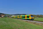 650 076 + 670 077 + 650 075 als WBA4 nach Gotteszell am 05.04.2017 bei Furthof. 