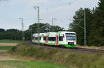 Zwei 650er der Erfurter Bahn als EB81075 von Gutenfürst nach Hof Hbf bei Feilitzsch, 29.08.2016