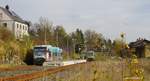 Der Bahnhof Selbitz ist runderneuert, sowas wie ein EG oder einen Güterschuppen braucht man nicht mehr.