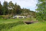 Am 22.05.2018 war dieser Agilis von/nach Selb-Stadt unterwegs und konnte hier in der Nähe von Woja fotografiert werden.