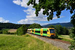 650 076 + 650 066 als WBA1 am 20.06.2018 bei Niederkandelbach. 