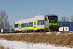 11. Februar 2012, VT 650 703, unterwegs als ag 84551 Bad Rodach - Lichtenfels - Bayreuth - Weiden, habe ich kurz vor der Einfahrt in den Haltepunkt Burgkunstadt fotografiert.