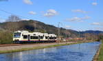VT 518 und VT 507 als SWE87390 (Freudenstadt Hbf-Bad Griesbach(Schwarzwald)) bei Haslach 30.3.20