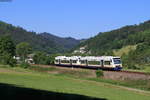 VT 532 und VT 518 als SWE87367 (Offenburg-Freudenstadt Hbf) bei Halbmeil 18.5.20