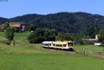 VT 521 und VT 527 als SWE 87388 (Freudenstadt Hbf-Bad Griesbach(Schwarzw)) bei Oppenau 24.6.20
