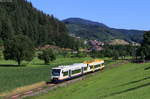 VT 527 und VT 521 als SWE 87393 (Bad Griesbach(Schwarzw)-Freudenstadt Hbf) bei Oppenau 24.6.20