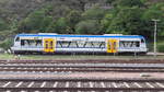 Die MoselweinBahn, Typ Stadler Regio-Shuttle RS 1 oder auch BR 650 bei der DB. Hier abgestellt in Cochem (Mosel) Bahnhof am 13.09.2021