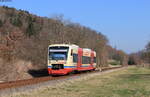 VT 253 als HzL 74418 (Stockach - Radolfzell) bei Stahringen 24.3.22