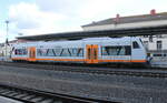 Vogtlandbahn DLB 650 073 als VBG 80266 aus Weischlitz, am 03.04.2023 in Gera Hbf.